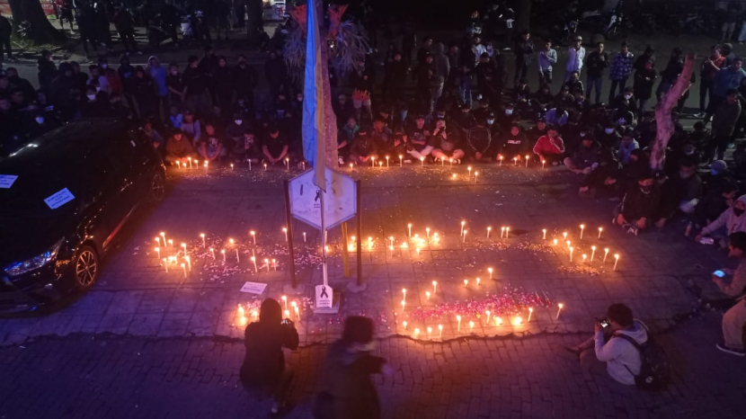 Aksi solidaritas Bobotoh.