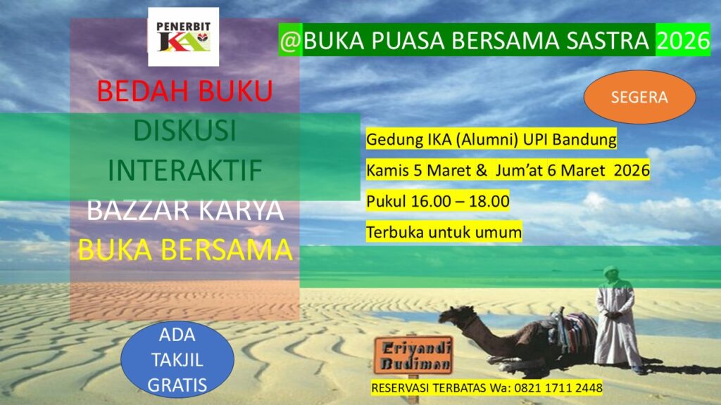 Buka puasa bersama dan bazzar karya bersama dua sastrawan Bandung di UPI